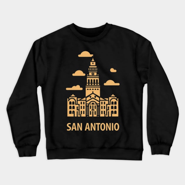 San Antonio Crewneck Sweatshirt by TshirtMA